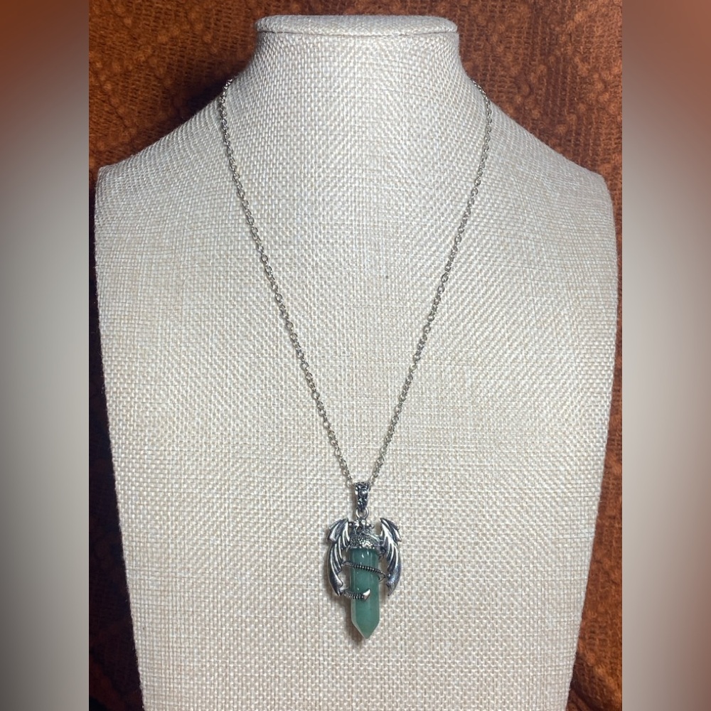 Dragon’s Embrace Aventurine Pendant Necklace